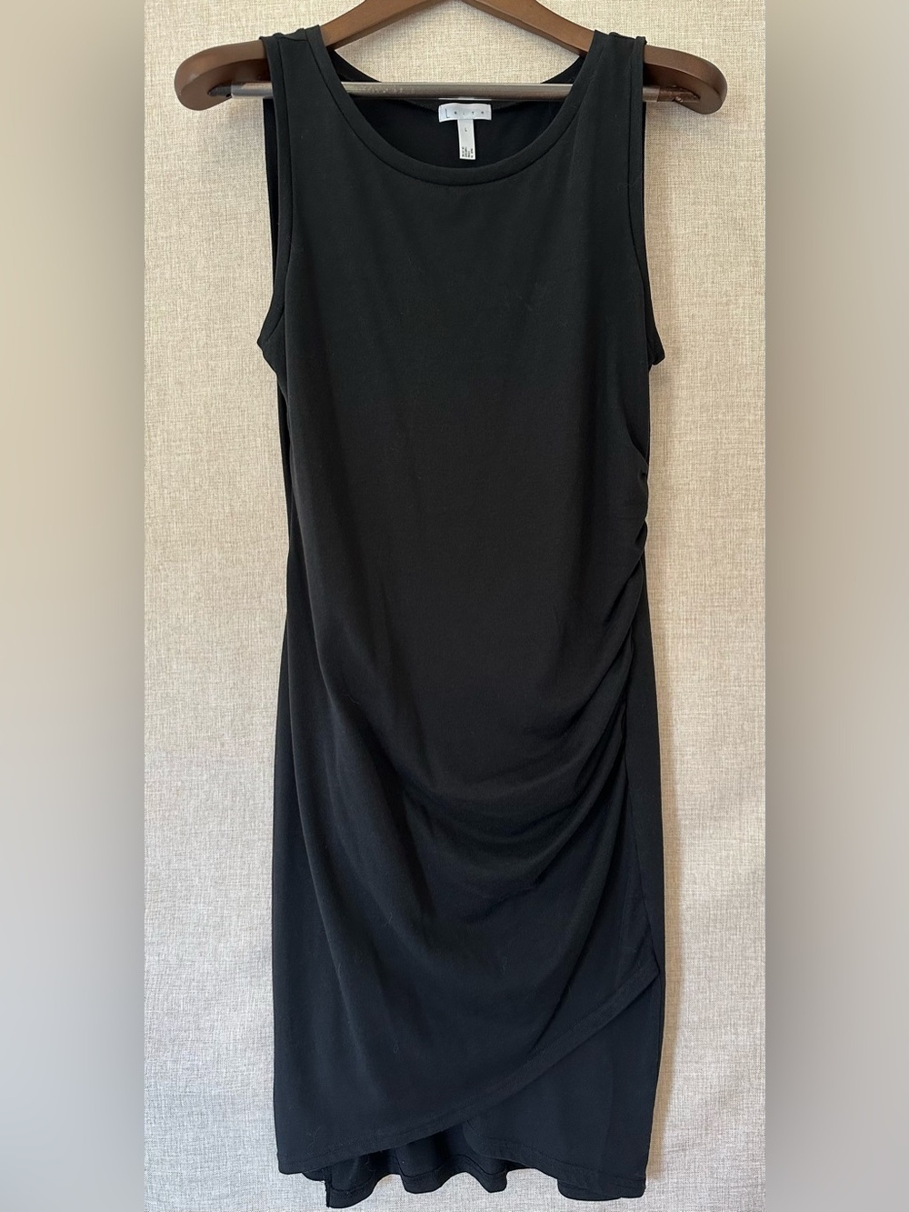 NWOT Leith Black Jersey Dtess size L